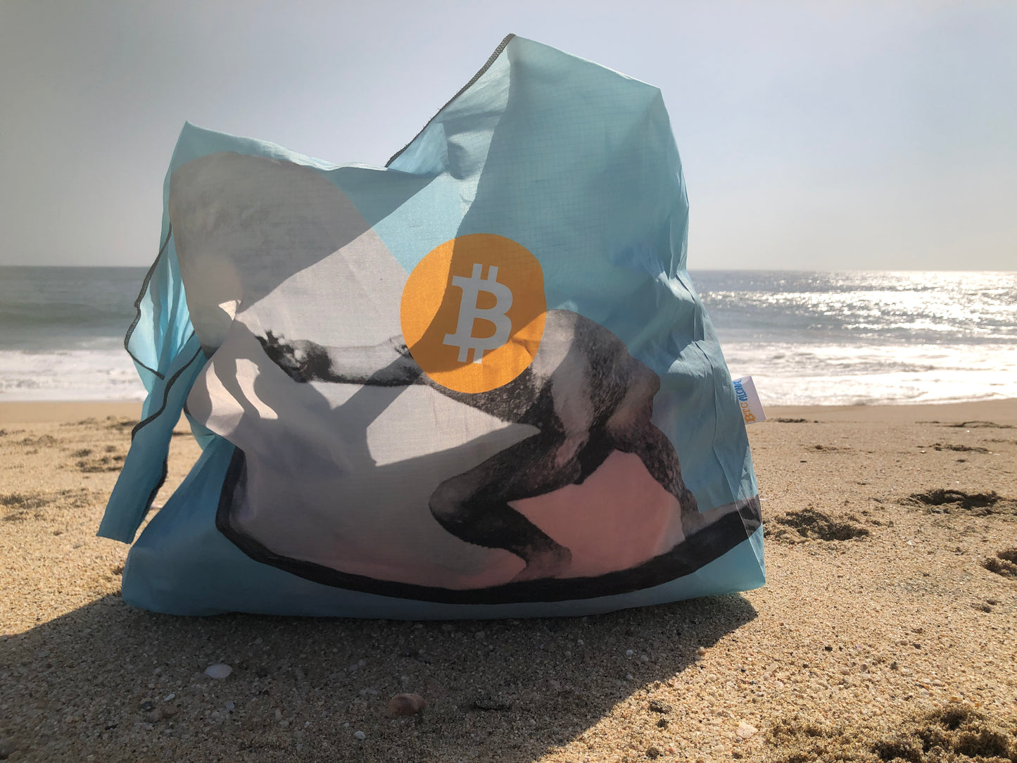 Tubed Bitcoin Surfer Ripstop Nylon Nomad Bag