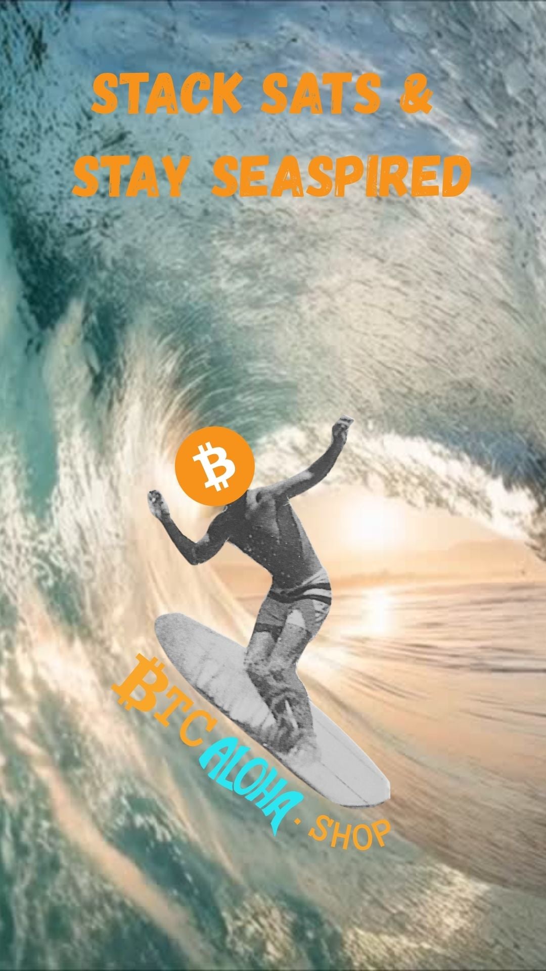 Wallpaper for your desktop & phone BTC Aloha Surfer Logo Wave