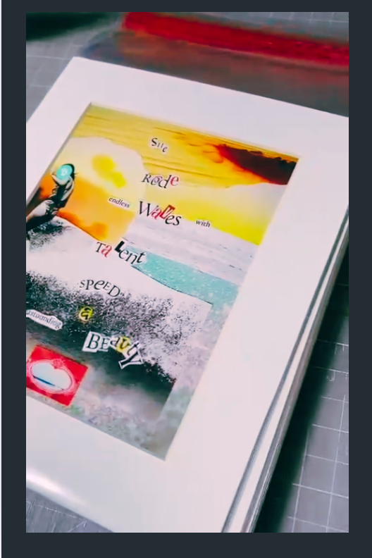 She Rode Endless Waves Bitcoin Archival Mini Print