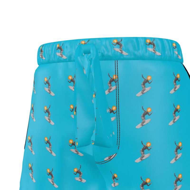 BTC Surfer Luxurious 100% Silk Pajama Shorts