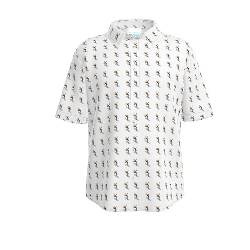 Bitcoin Surfer 100% Organic Cotton Aloha Shirt