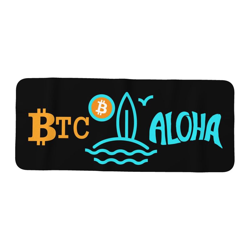 Luxury Microfibre Logo Travel Towel Black 29" x 72"