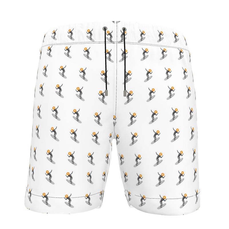 BTC Surfer Swim Shorts White