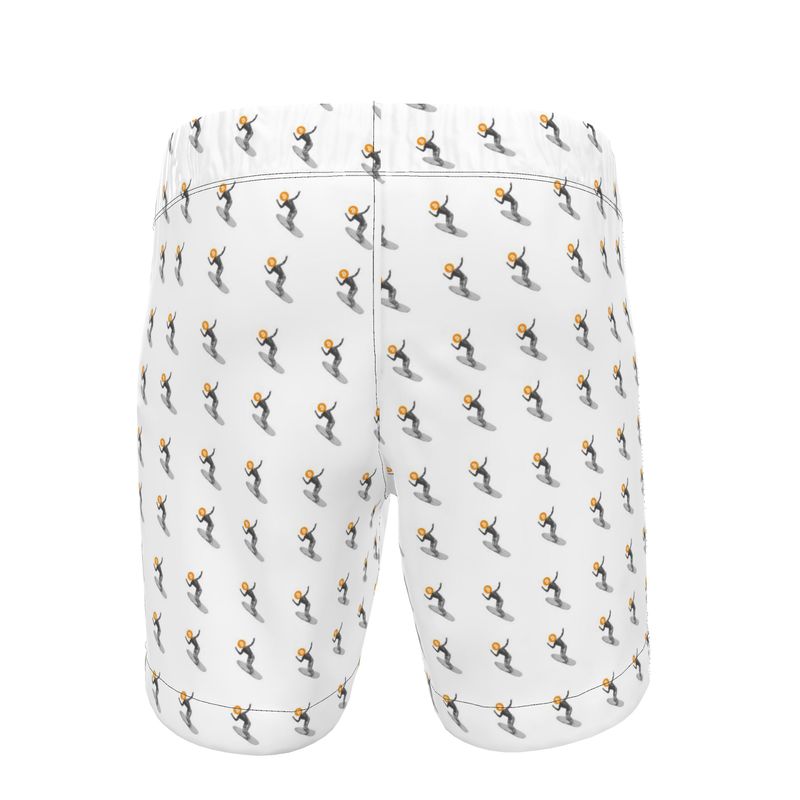 BTC Surfer Swim Shorts White