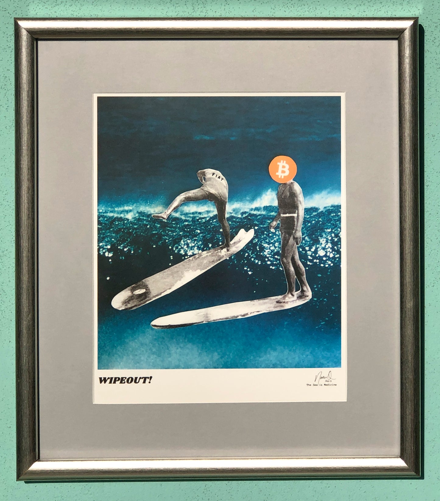 Wipeout! Limited Edition Archival Custom Framed Print 2/2 Museum Glass