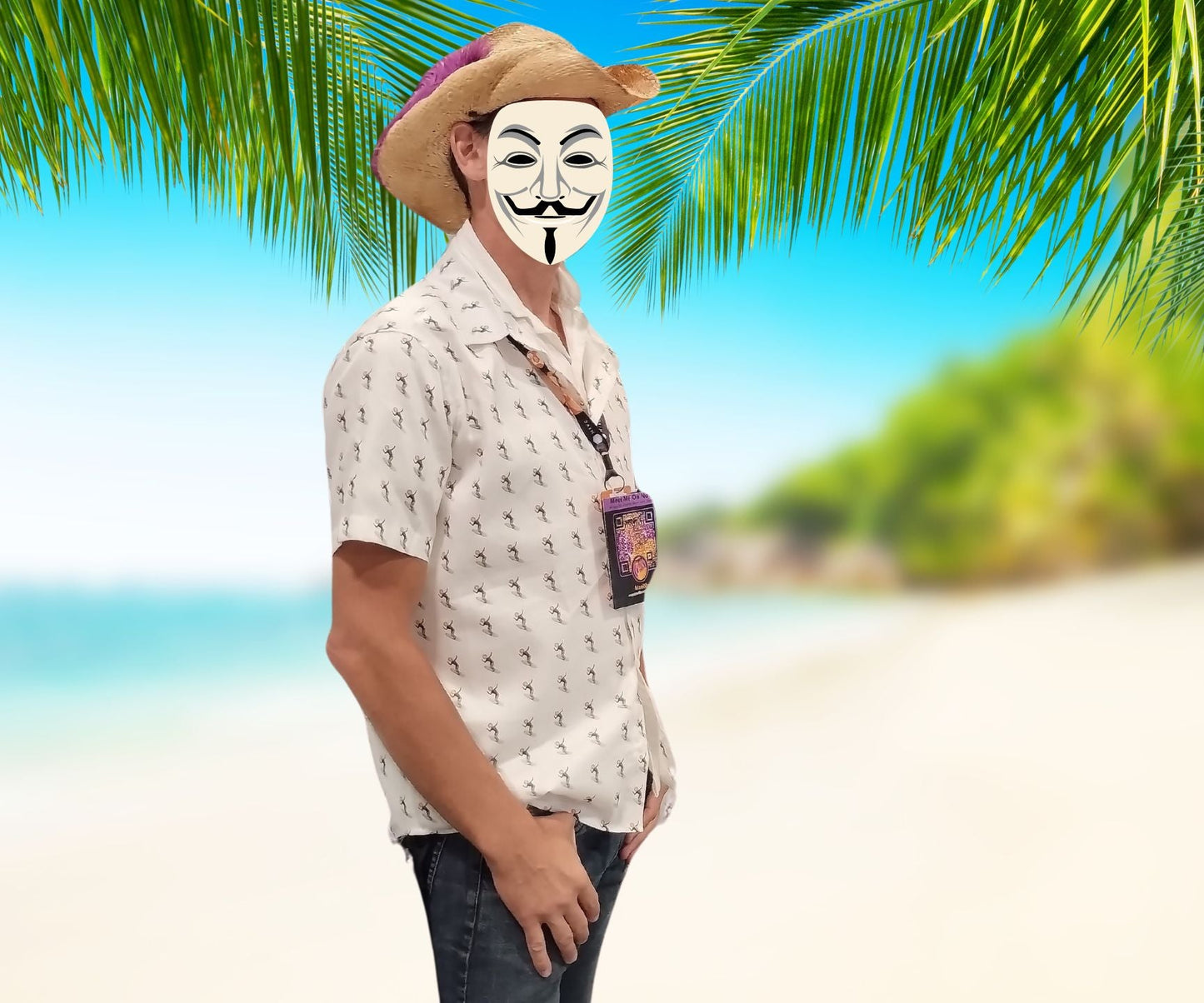 Bitcoin Surfer 100% Organic Cotton Aloha Shirt