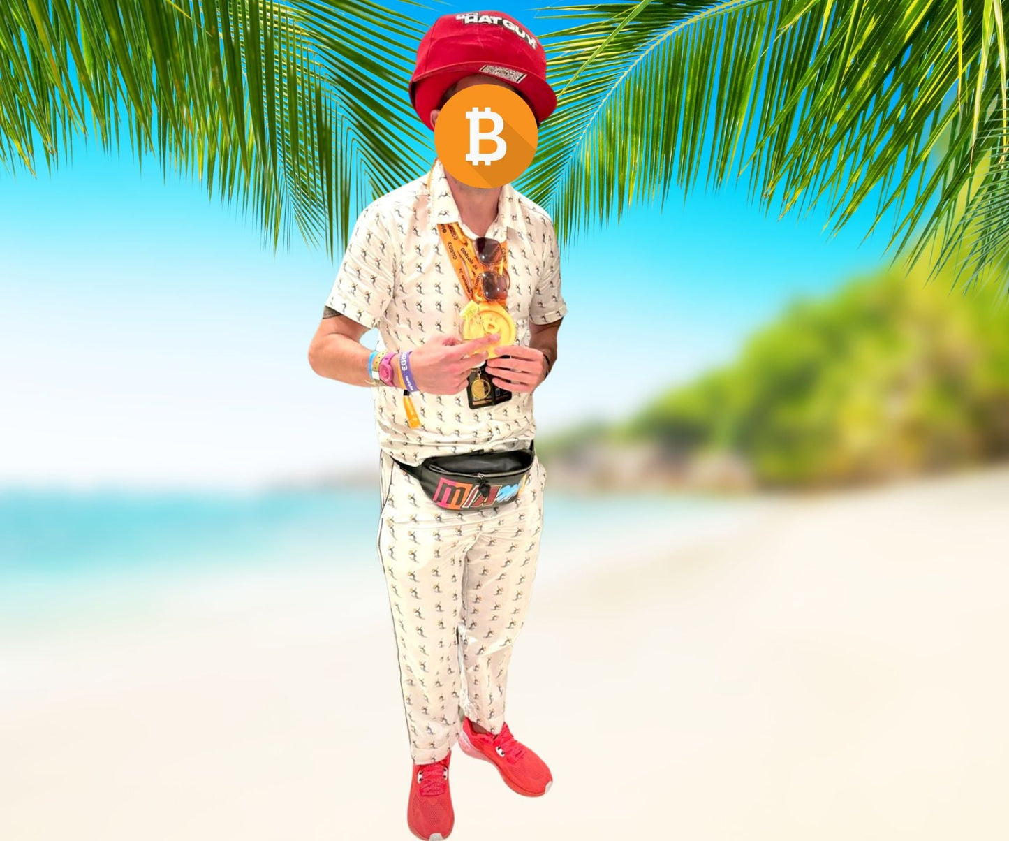 Bitcoin Surfer 100% Organic Cotton Aloha Shirt