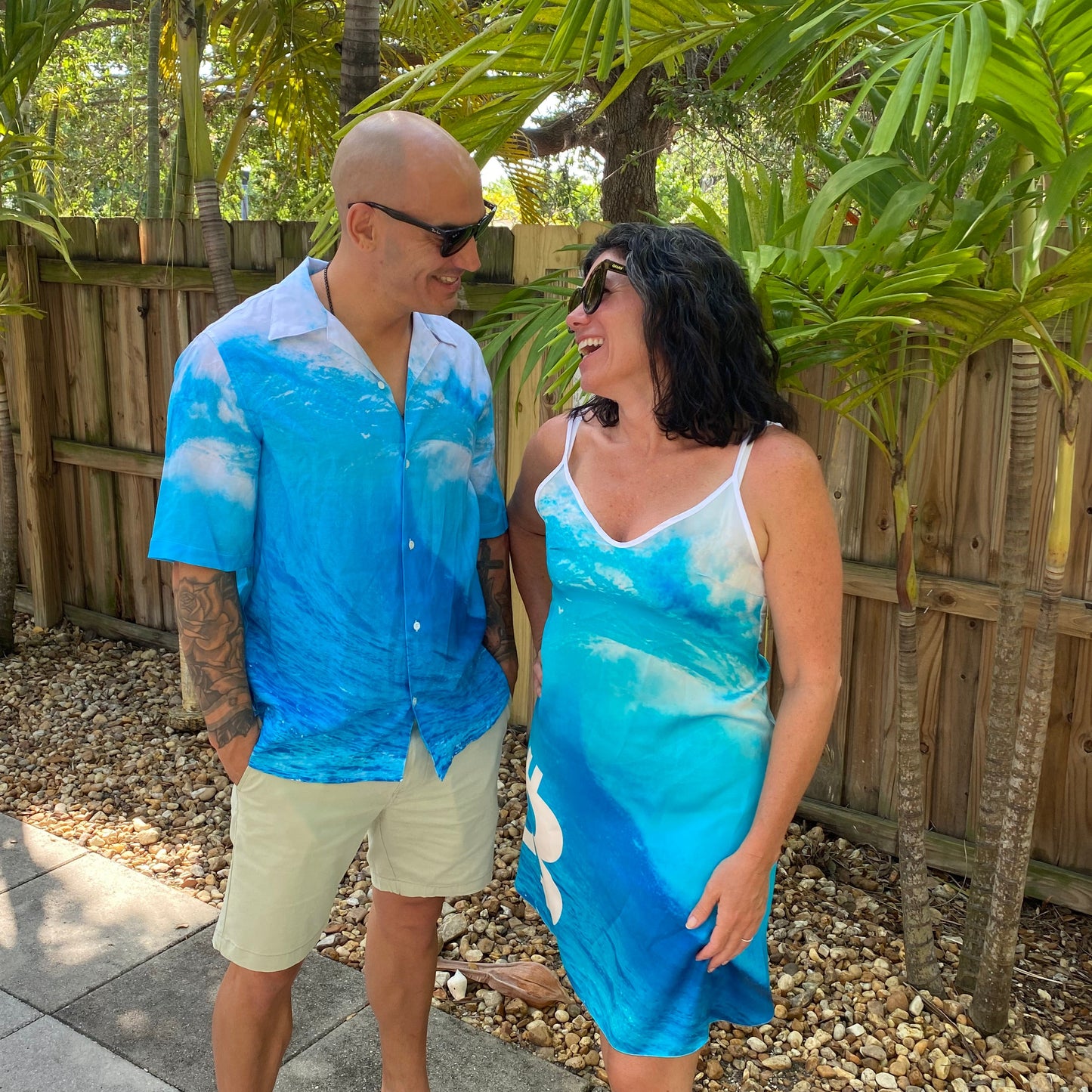 Men's Bitcoin Wave Aloha Surf Shirt Hemp Tencel Blend