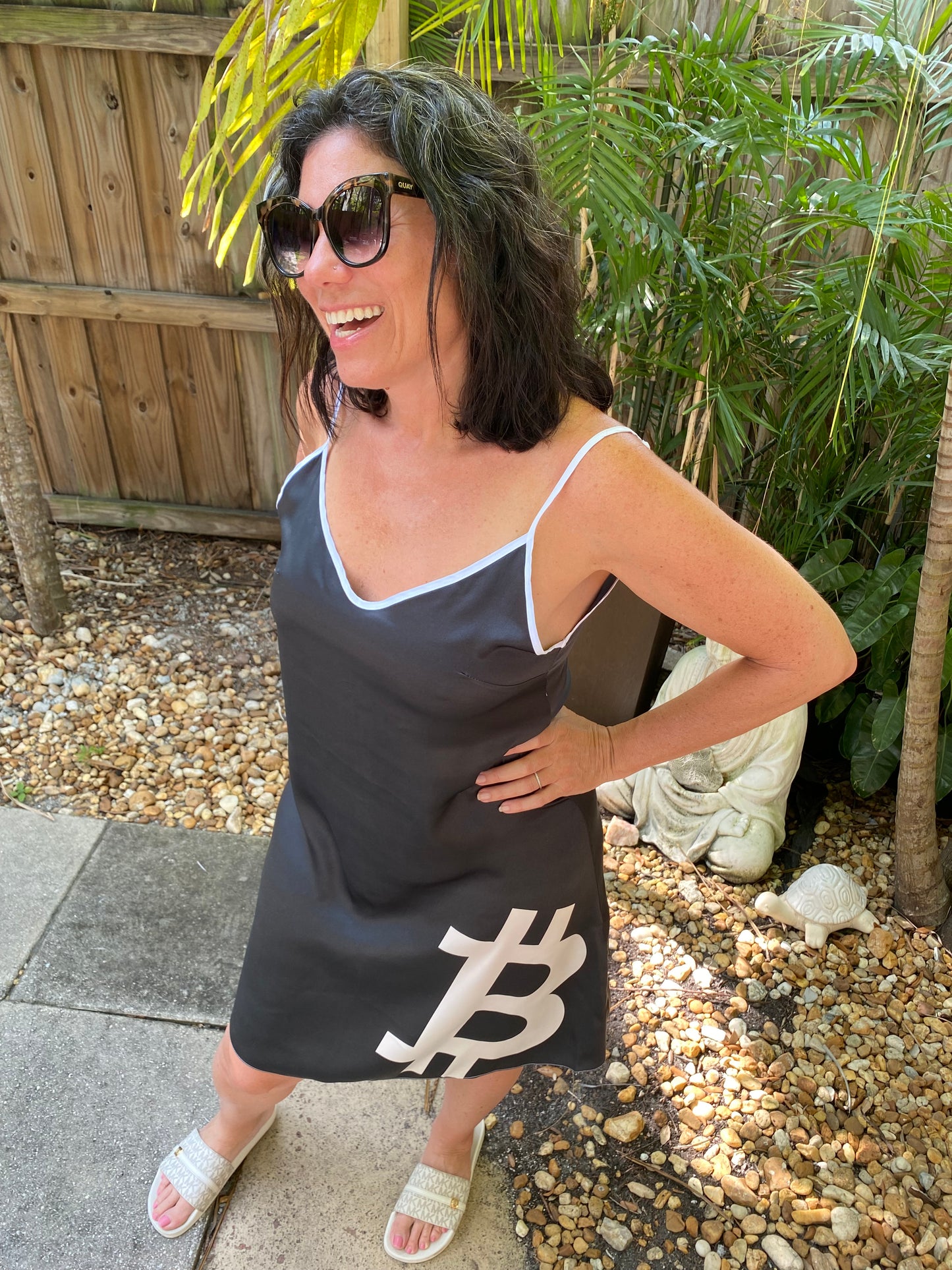 LBBD Little Black Bitcoin Dress - mini silk with adjustable straps